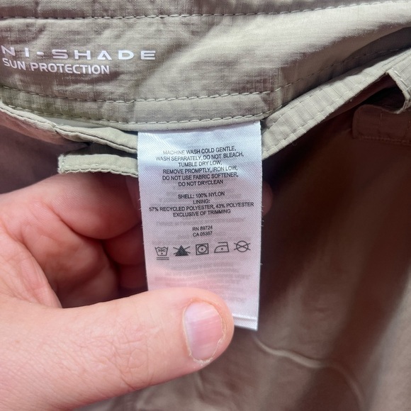 Columbia Omni Shade Convertible Pants Mens 38/30 Zip legs Hiking outdoors 1808 - Picture 3 of 10